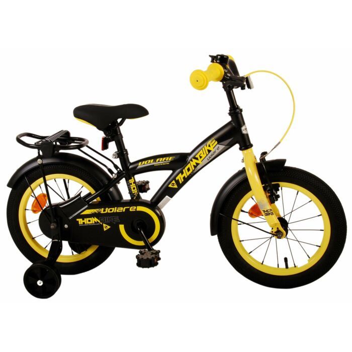 Volare | Thombike Kinderfiets | Jongens - 14 inch - Zwart Geel