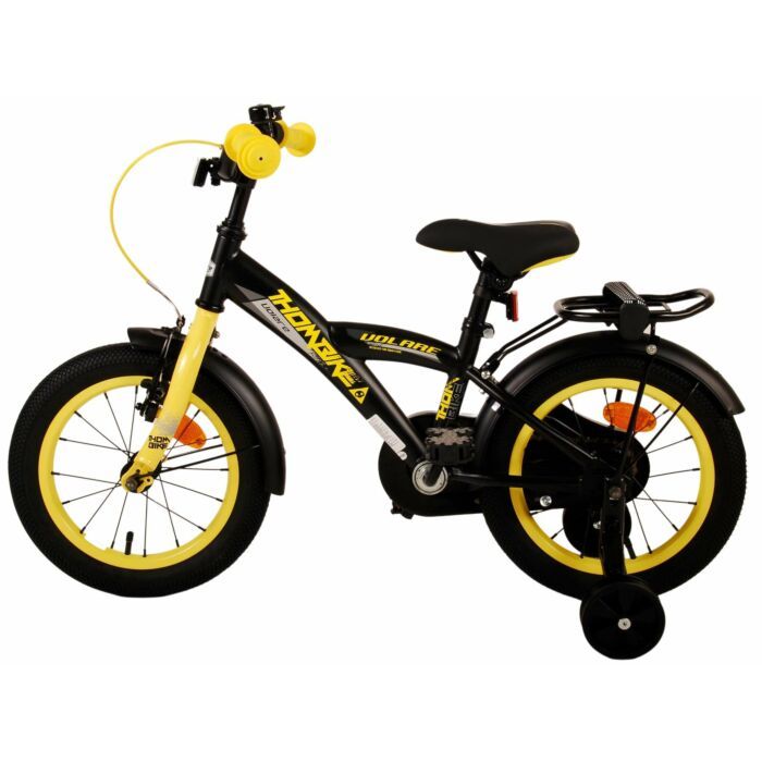 Volare | Thombike Kinderfiets | Jongens - 14 inch - Zwart Geel