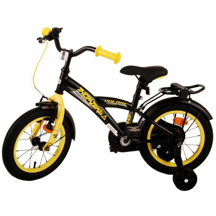Volare | Thombike Kinderfiets | Jongens - 14 inch - Zwart Geel