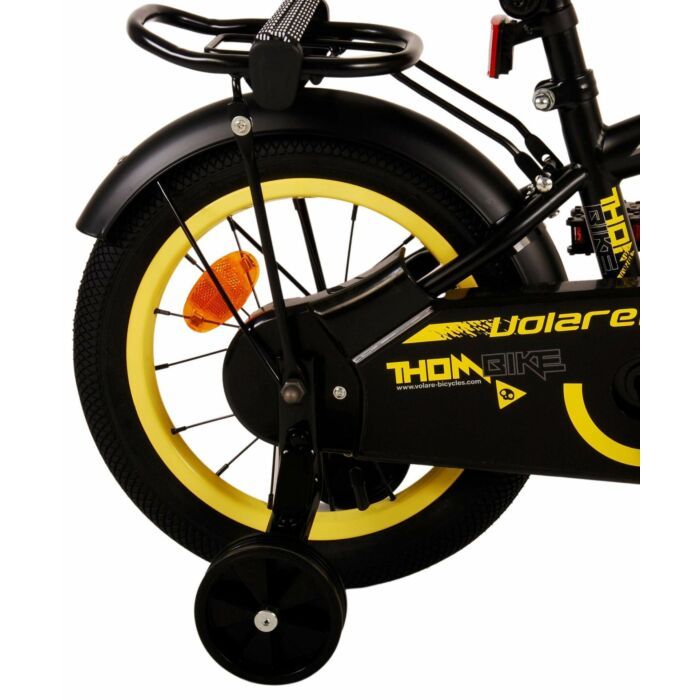 Volare | Thombike Kinderfiets | Jongens - 14 inch - Zwart Geel
