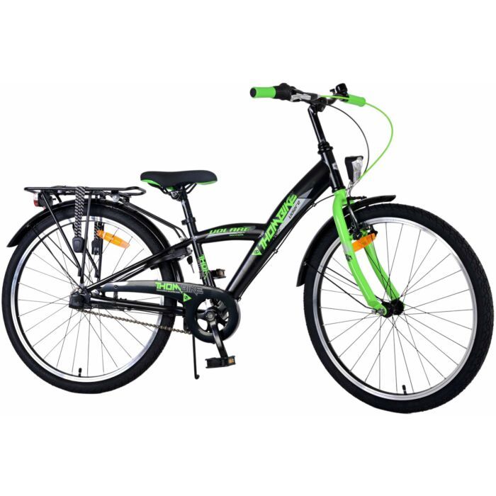 Volare | Thombike | Jongens | 24 inch | Groen/Zwart | 3 Versnellingen
