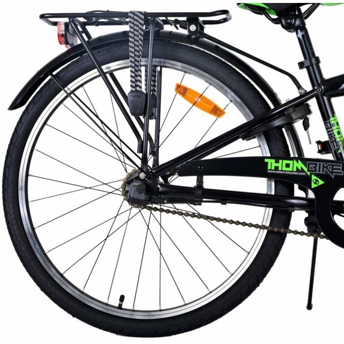 Volare | Thombike | Jongens | 24 inch | Groen/Zwart | 3 Versnellingen