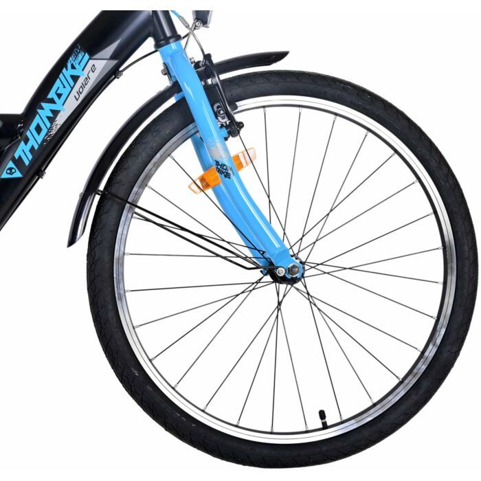 Volare Thombike Kinderfiets - Jongens - 24 inch - Zwart Geel (22506)