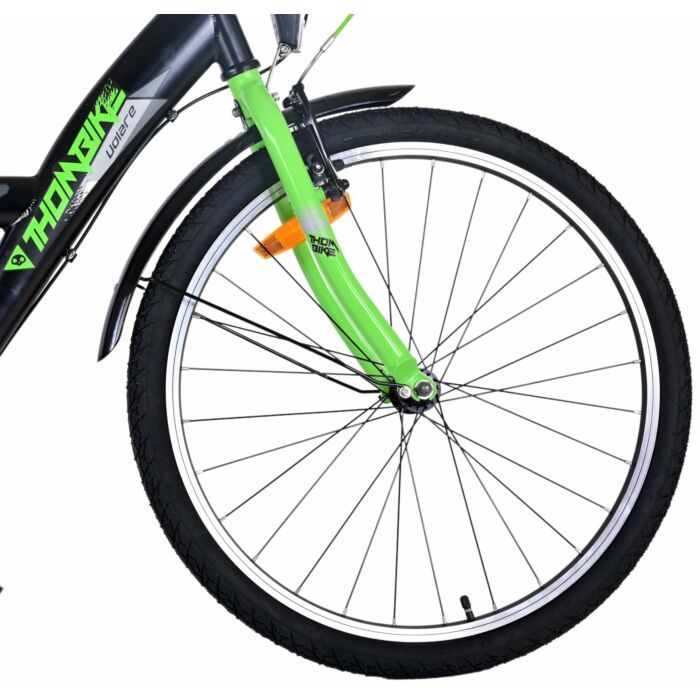 Volare | Thombike | Jongens | 24 inch | Groen/Zwart | 3 Versnellingen