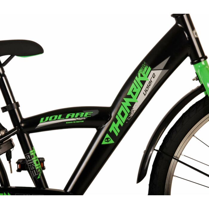 Volare | Kinderfiets | 24 inch | Jongens | Zwart-groen