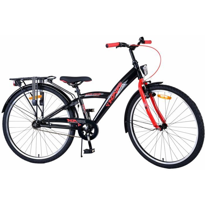 Volare Thombike 26-inch jongensfiets – zwart/rood