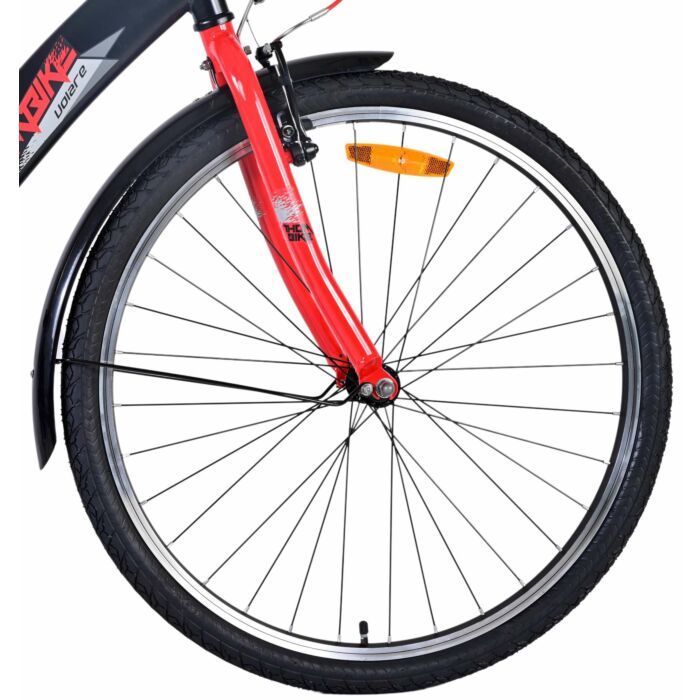 Volare Thombike 26-inch jongensfiets – zwart/rood