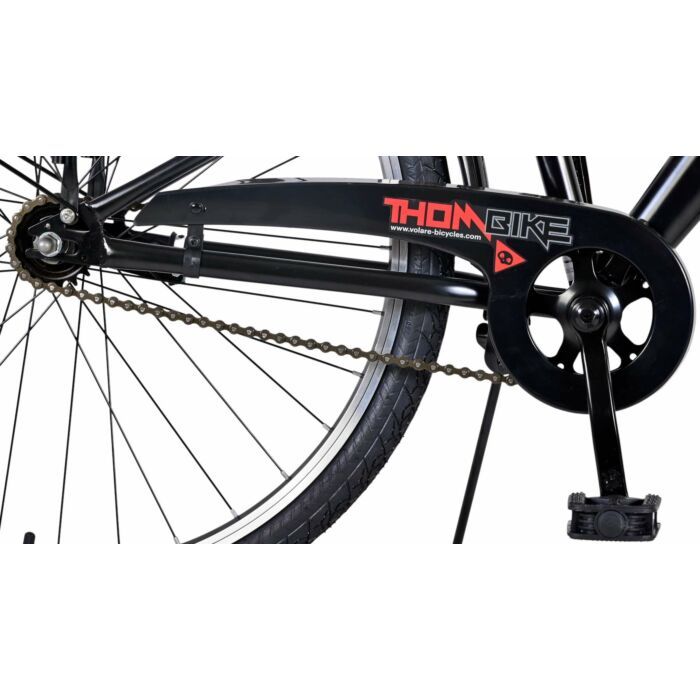 Volare Thombike 26-inch jongensfiets – zwart/rood