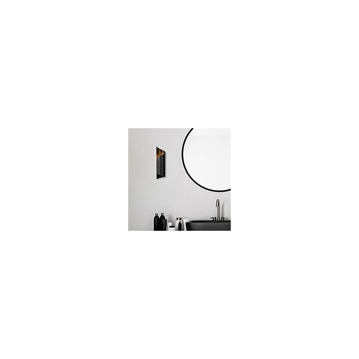 Asir | Wandlamp | Zwart - 10 x 16 x 35 cm