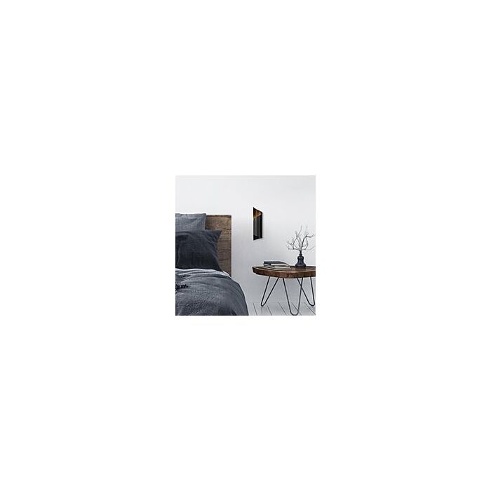 Asir | Wandlamp | Zwart - 10 x 16 x 35 cm