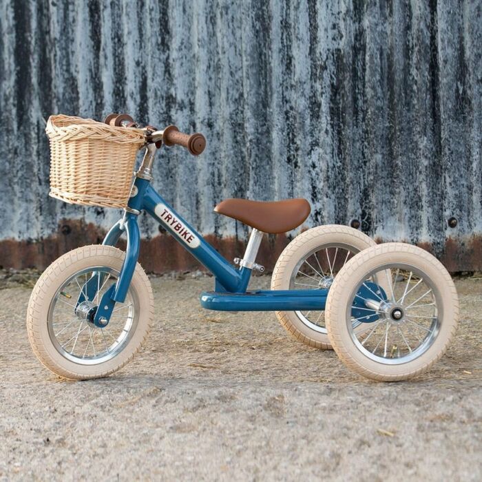 Trybike | Fietsmandje | Gevlochten riet | 26 x 19 x 18 cm