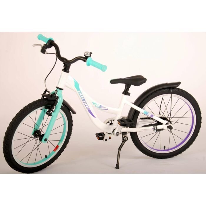 Volare Glamour | Kinderfiets | 18 inch | Meisjes | Wit/Mint Groen