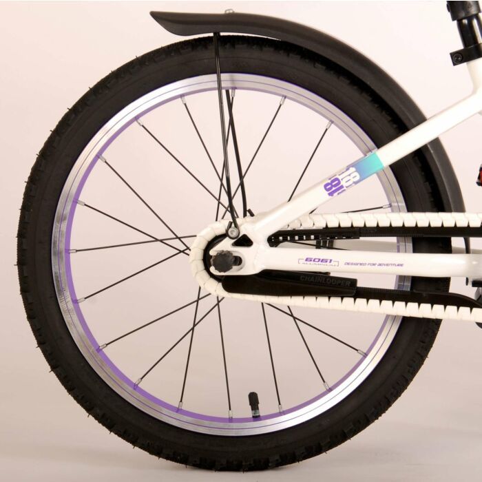 Volare Glamour | Kinderfiets | 18 inch | Meisjes | Wit/Mint Groen