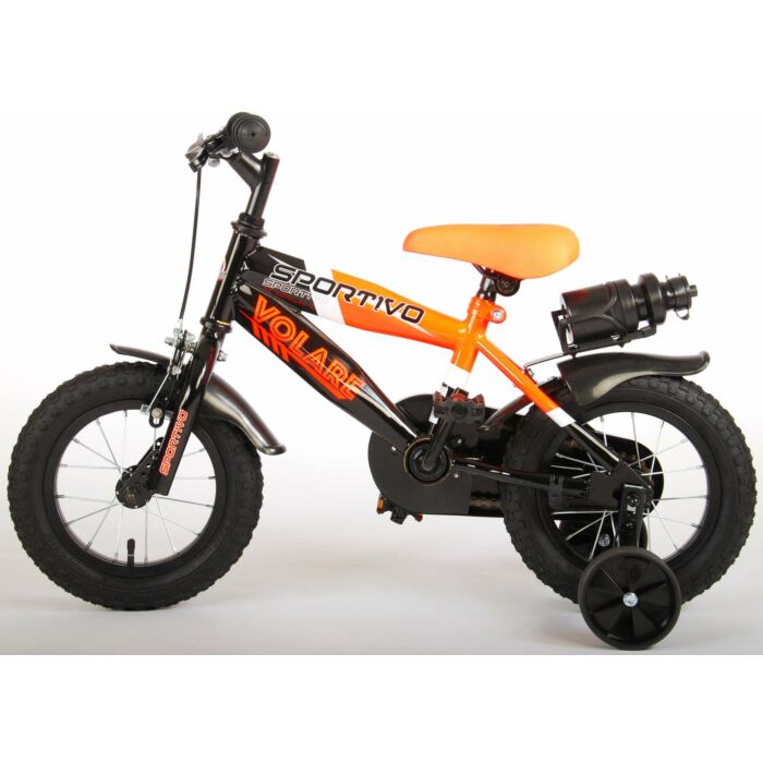 Volare Sportivo | Kinderfiets | 12 inch | Jongens | Neon Groen Zwart