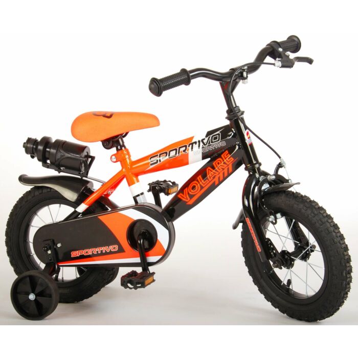 Volare Sportivo | Kinderfiets | 12 inch | Jongens | Neon Groen Zwart
