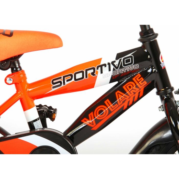 Volare Sportivo | Kinderfiets | 12 inch | Jongens | Neon Groen Zwart