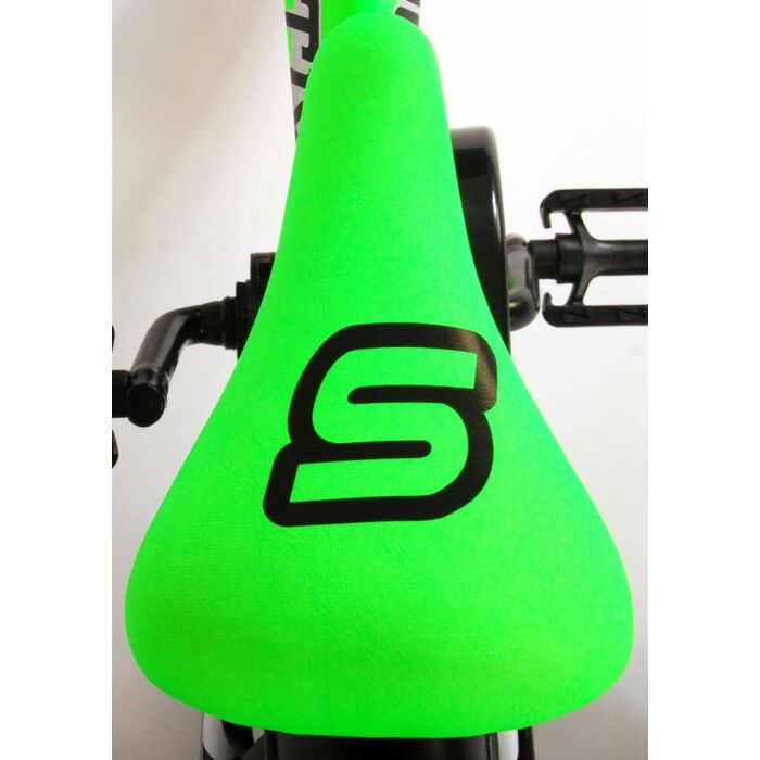 Volare Sportivo | Kinderfiets | 12 inch | Jongens | Neon Groen Zwart