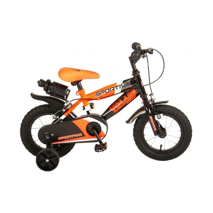 Volare Sportivo | Kinderfiets | 12 inch | Jongens | Neon Groen Zwart