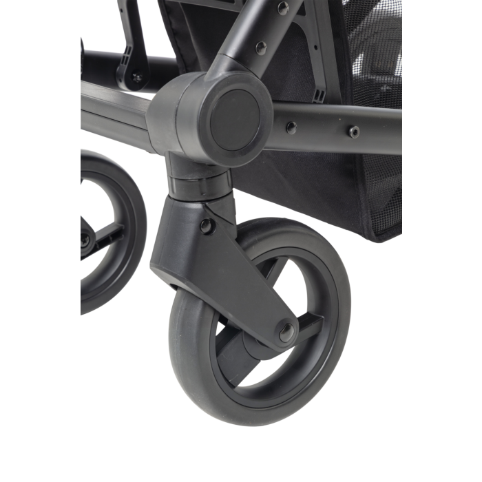Mutsy Nexo Stroller Concrete Mix Black Frame Black Detail