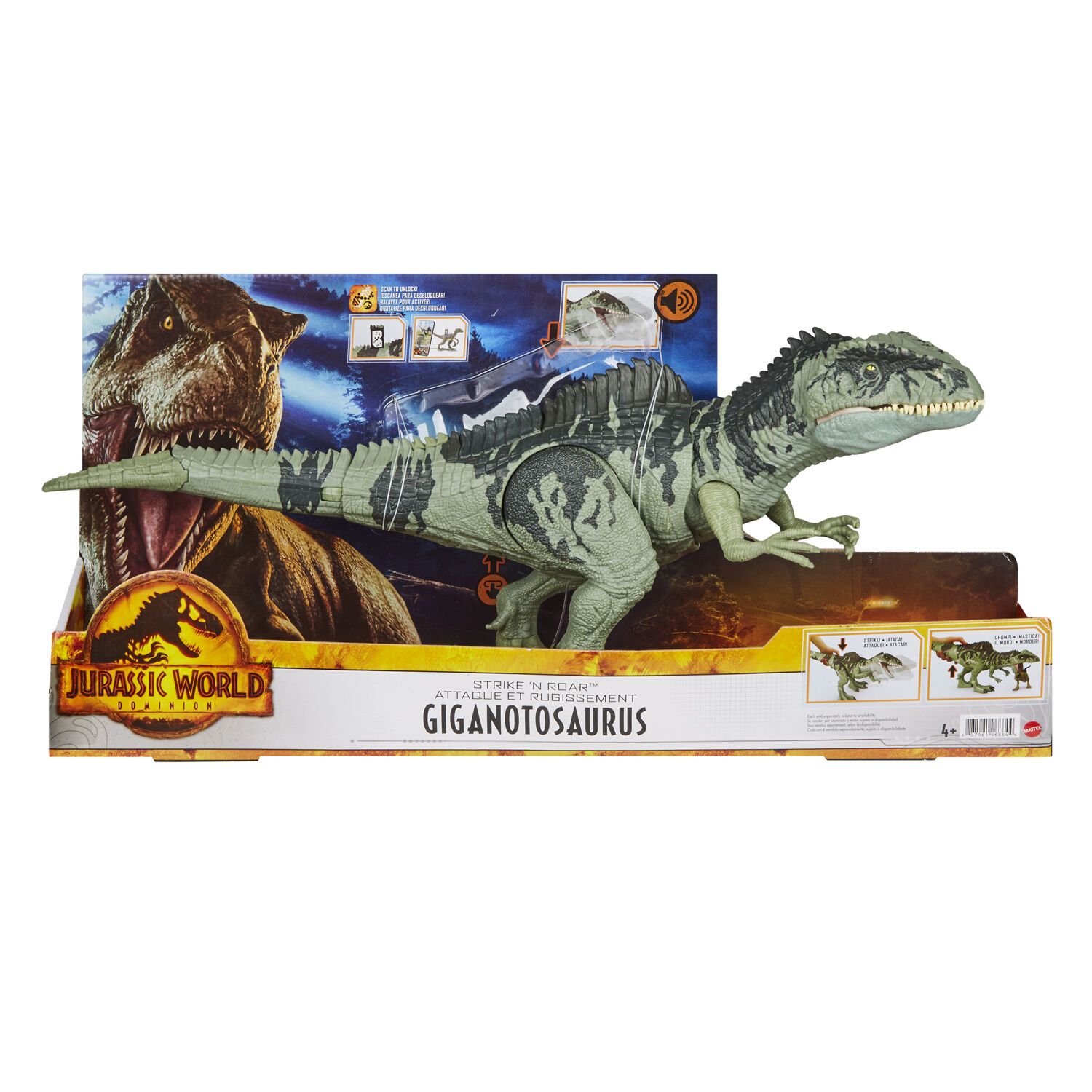 Jurassic World Tiranossauro Rex 56cm Morde Ataca Mattel