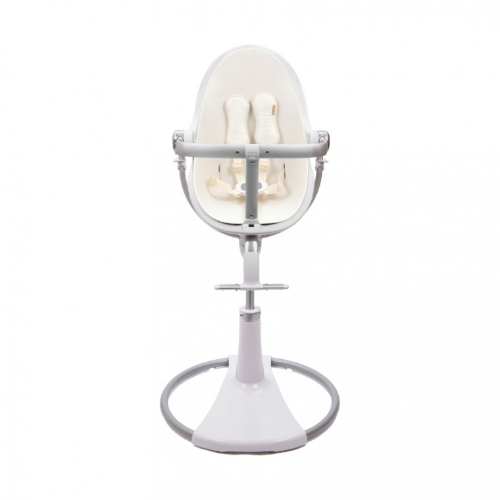 Bloom Fresco Kinderstoel | Wit frame | Starterset Kokoswit