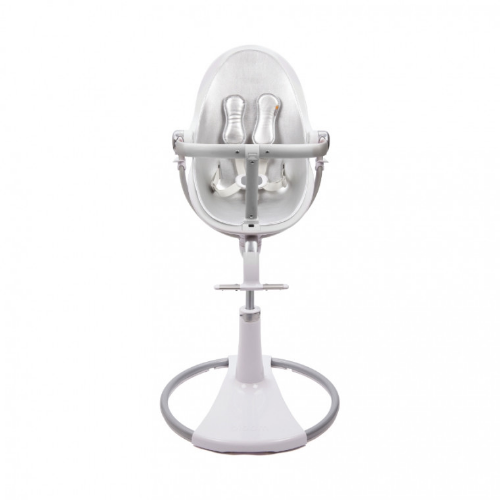 Bloom Fresco Kinderstoel | Frame Wit | Starter Kit Lunar Silver