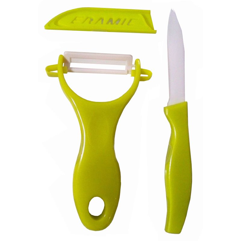 Excellent Houseware | Keramische Schilmessen | Set van 2 - Groen
