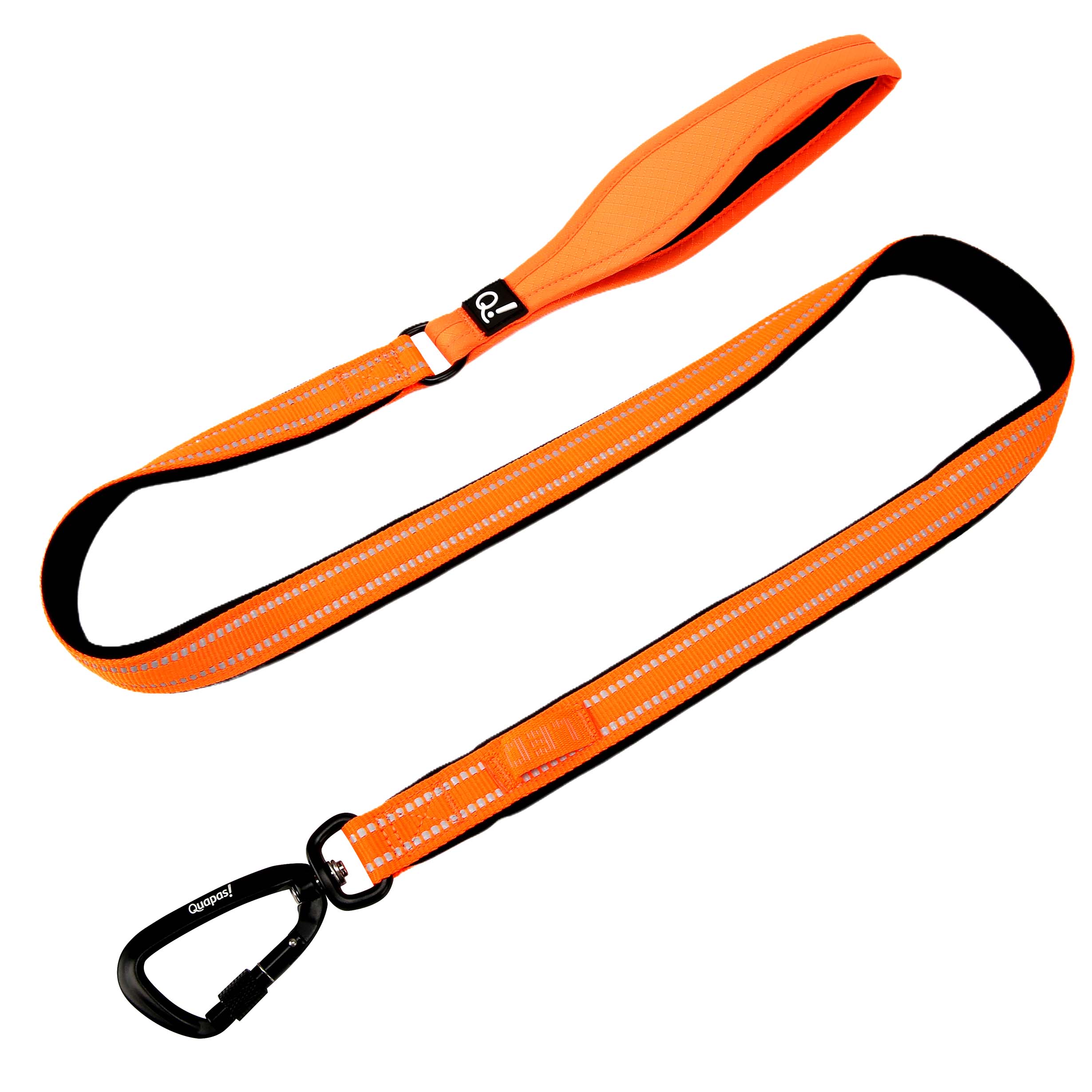 Quapas! | Hondenriem | 120cm x 20mm | Oranje