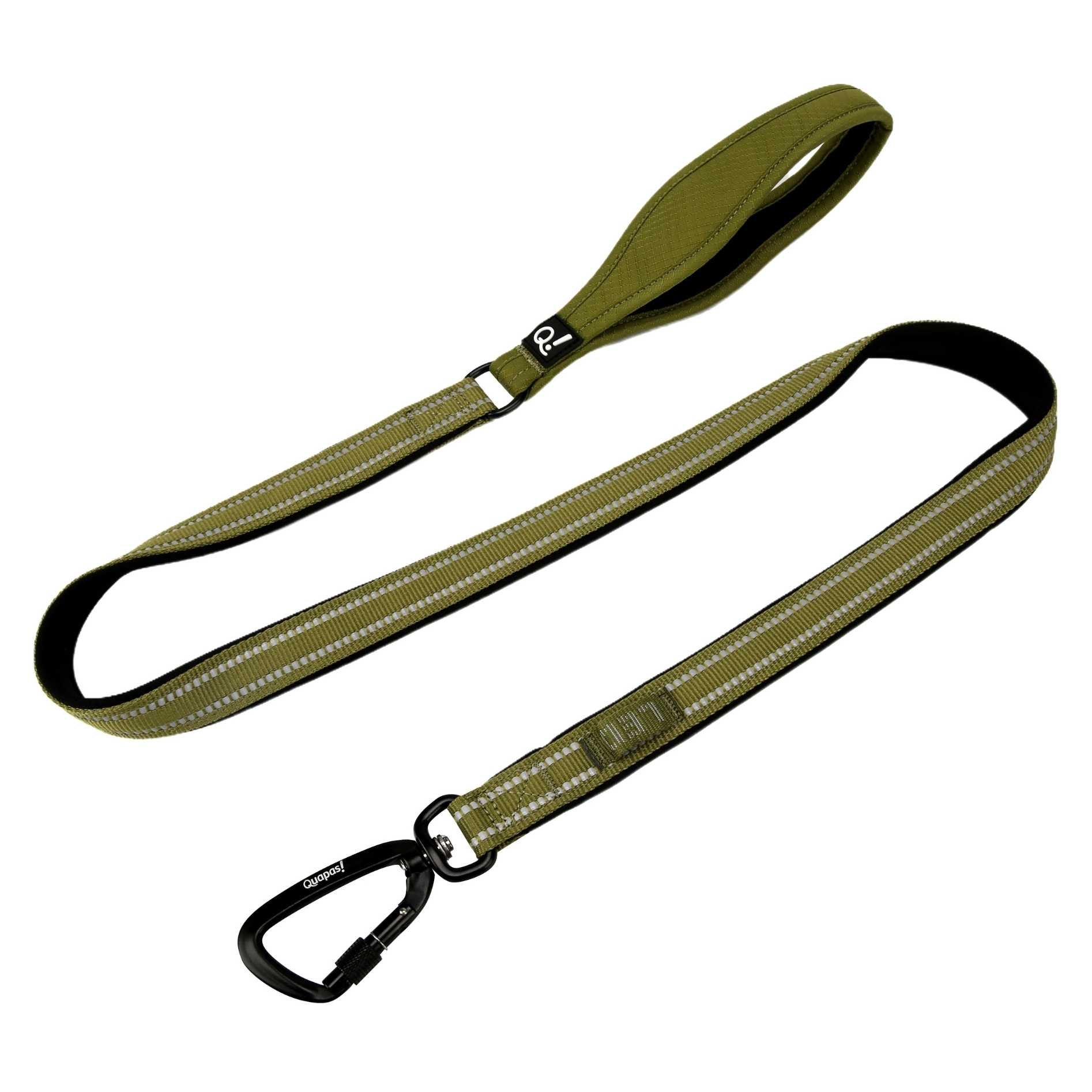 Quapas! | Hondenriem | Padded Reflectief | Groen