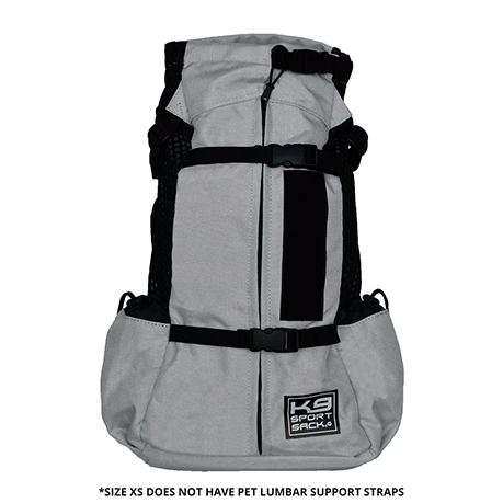K9 Sport Sack Air 2 | Hondenrugzak | Lichtgrijs | Voor honden van 2-13 kg