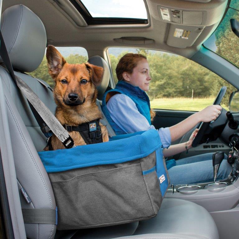 Kurgo | Heather Booster Seat | Coastal Blue