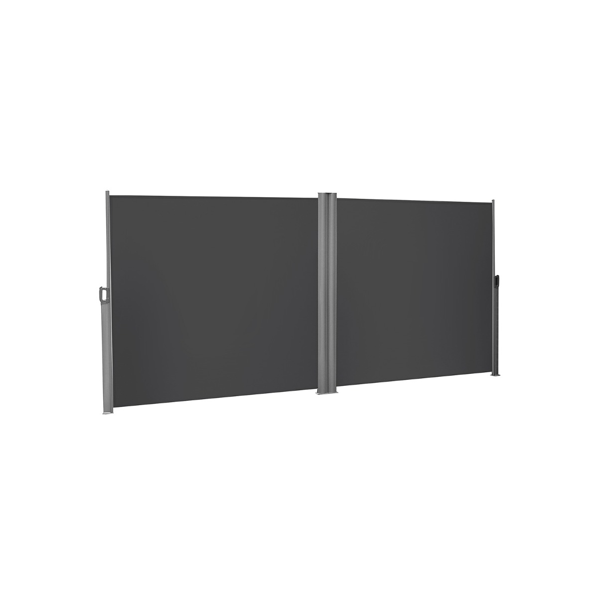 Hoppa! | Windscherm | Dubbel Uittrekbaar | Antraciet | 160x600cm (HxB)