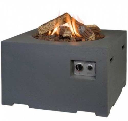 Happy Cocooning | Cocoontafel | Vierkant Antraciet | 19,5 kW RVS-brander