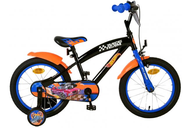 Hot Wheels | Kinderfiets | 16 inch | Jongens | Zwart Oranje Blauw