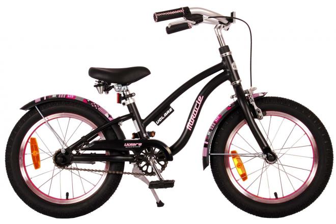 Volare Miracle Cruiser 16 inch meisjesfiets, mat zwart