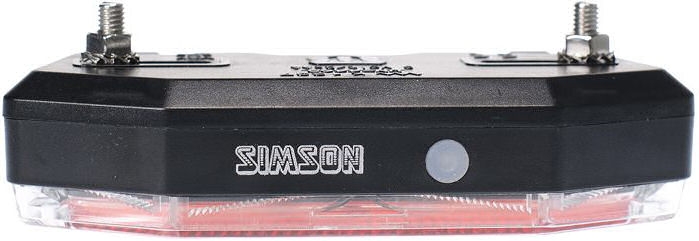 Simson Bagagedrager-achterlicht op batterij – 3 LED – automatische aan/uit-functie