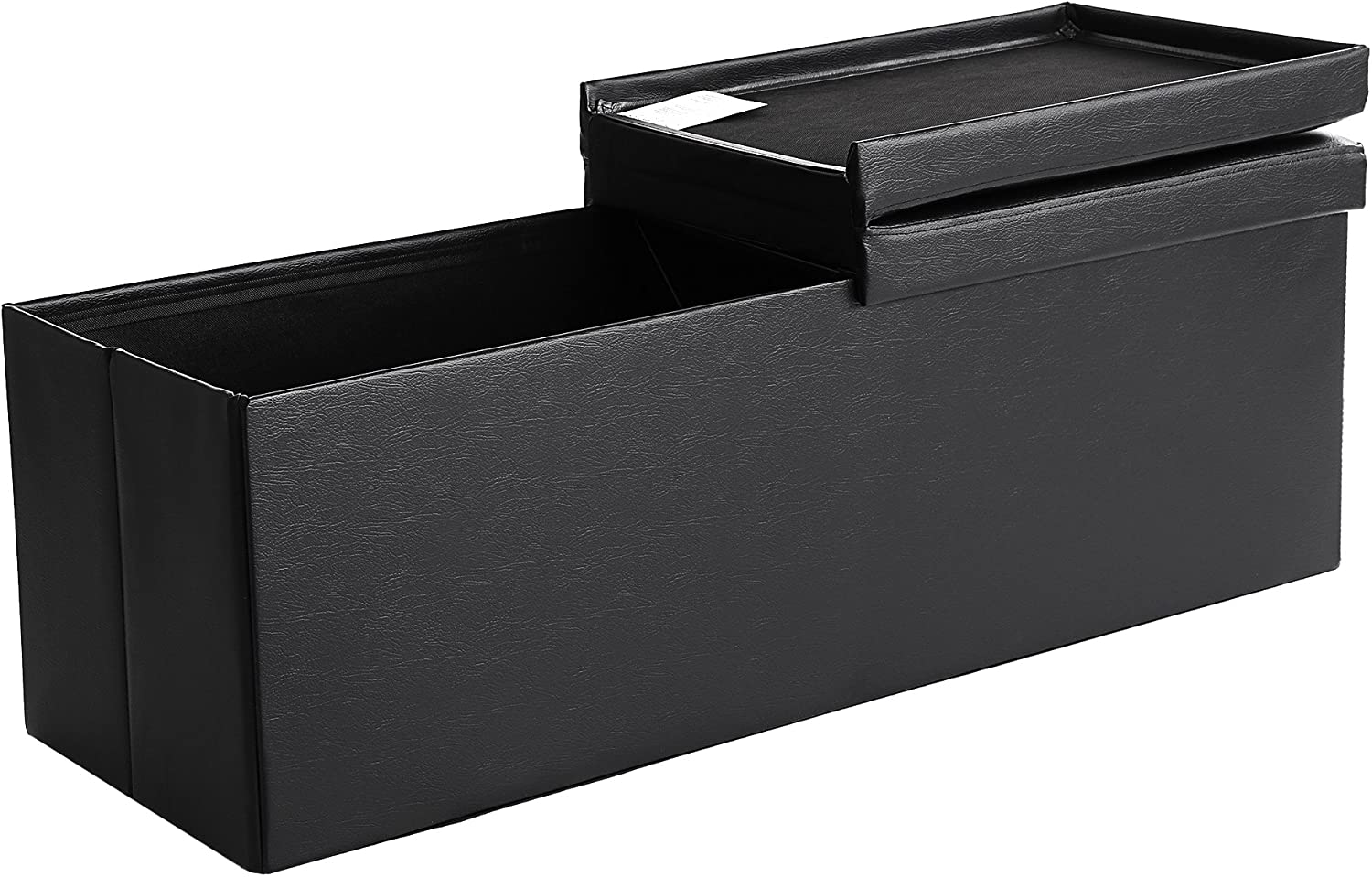 Hoppa! | Zitbank met Deksel | 120 L - Zwart - MDF