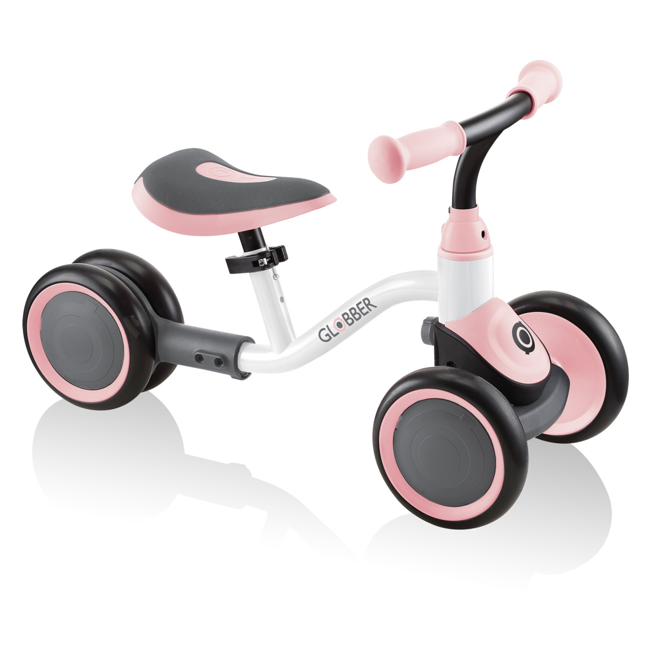 Globber - Learning Bike - White Pastel Pink - Babyhuys.com